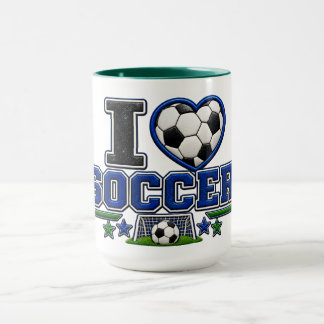 I Love Soccer Mug | Soccer Lover Coffee Cup Gift Mugg
