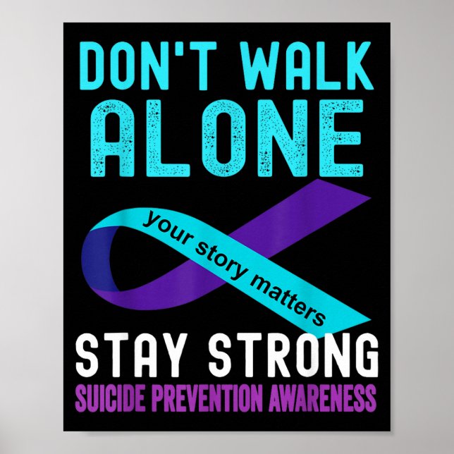 I Love Someone Teal-purple Suicide Prevention Awar Poster (Framsidan)