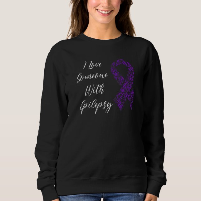 I Love Someone With Epilepsy Awareness Day Warrior T Shirt (Framsida)