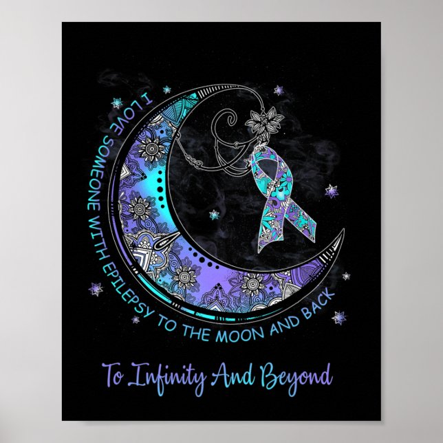 I Love Someone With Epilepsy To The Moon And Byck  Poster (Framsidan)