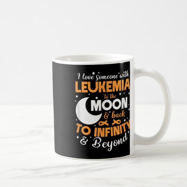 I Love Someone With Leukemia Awareness Support  Kaffemugg (Höger)