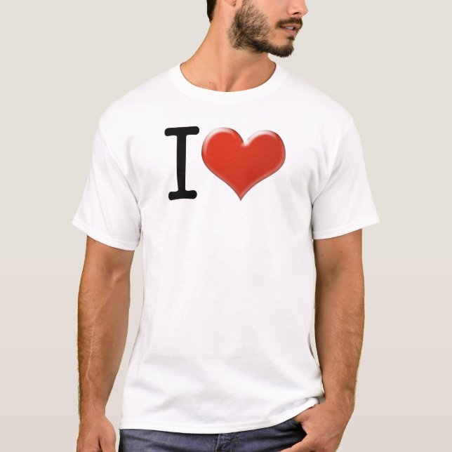I Love Souvenirs Tee Shirt (Framsida)