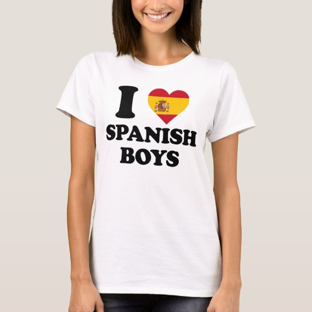 I love Spanish Boys Tee (Framsida)