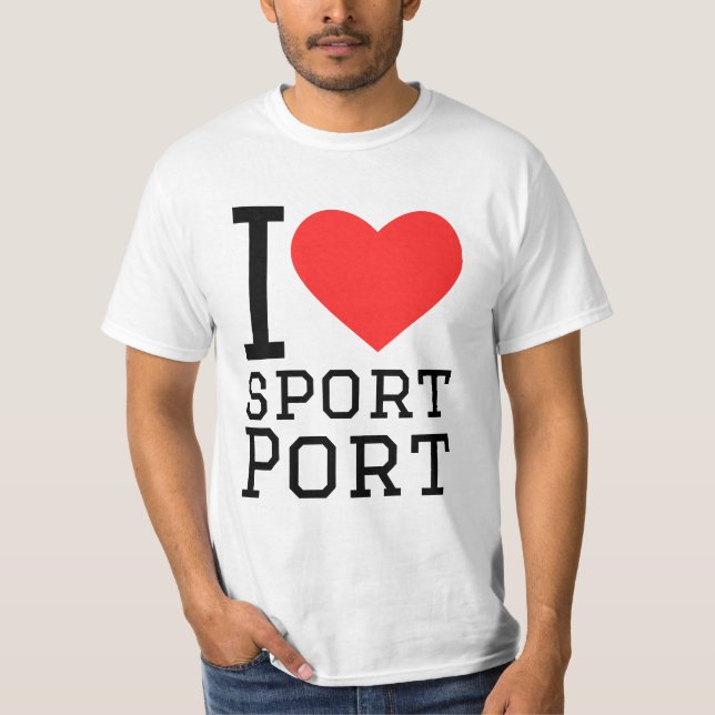 I love sport port t shirt (Framsida)