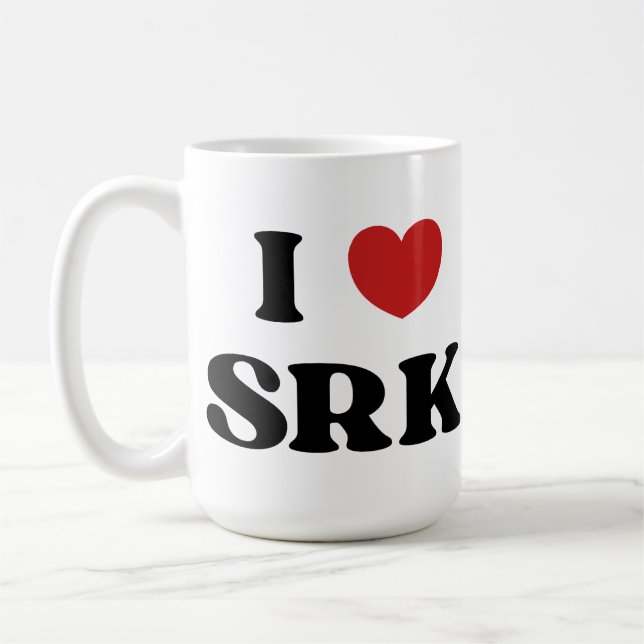 I love SRK - I Love Shahrukh Khan Kaffemugg (Vänster)