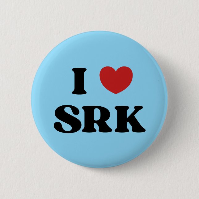 I Love SRK - I Love Shahrukh Khan Knapp (Framsida)