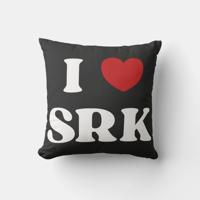 I love SRK - I Love Shahrukh Khan Kudde (Framsida)