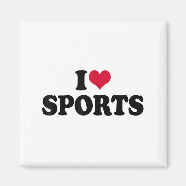 I Love Srts Fitness Motivation  Magnet (Framsidan)