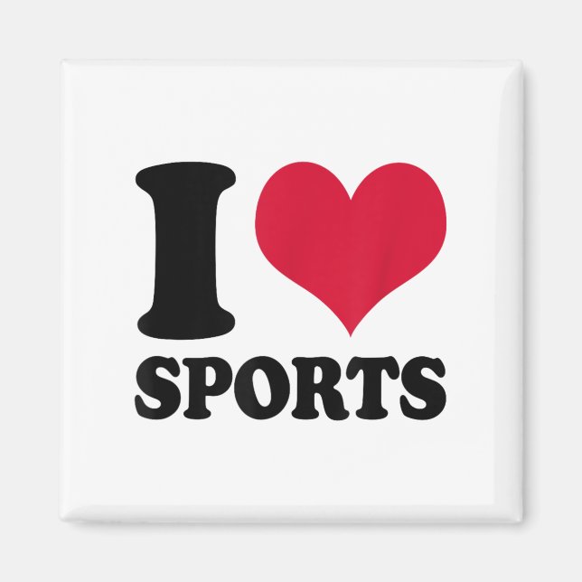 I Love Srts Fitness Motivation  Magnet (Framsidan)