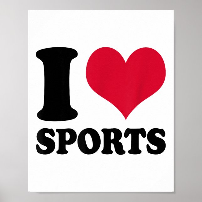 I Love Srts Fitness Motivation  Poster (Framsidan)