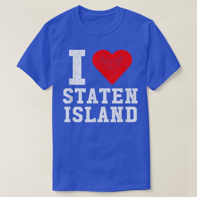 I Love Staten Island Red Heart Meme  T Shirt (Design framsida)