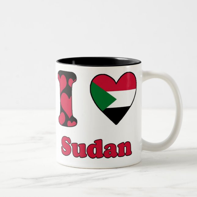 I love Sudan Två-Tonad Mugg (Höger)