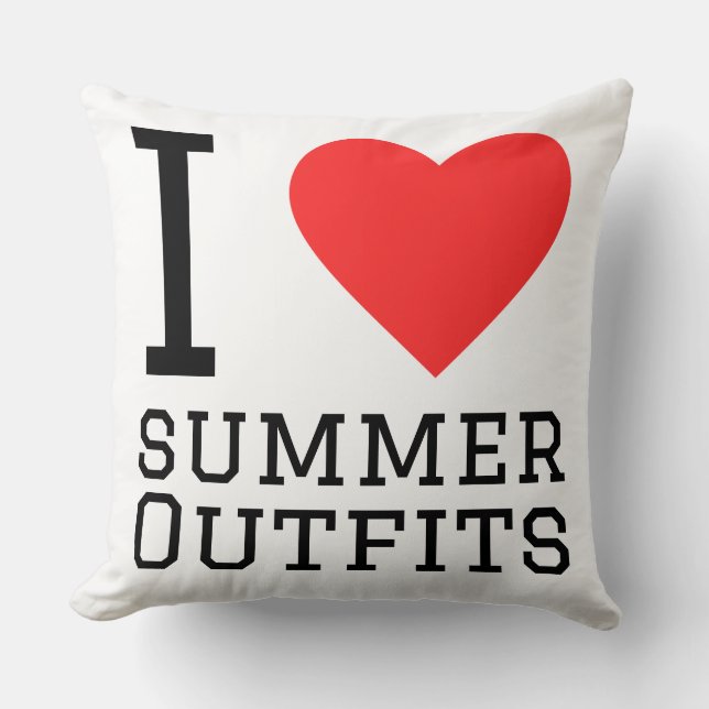 I love summer outfits kudde (Framsida)