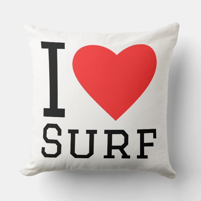 I love surf kudde (Framsida)