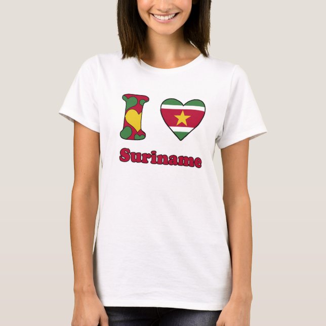 I love Suriname Tee Shirt (Framsida)