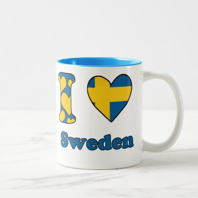 I love Sweden Två-Tonad Mugg (Höger)