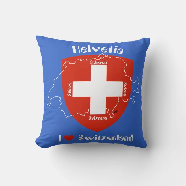 I love Switzerland Kissen Kudde (Framsida)