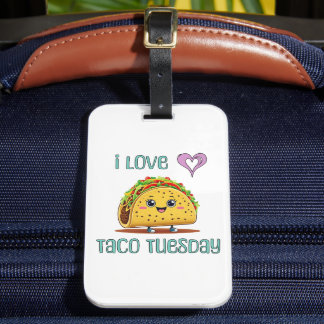 I Love Taco Tuesday Bagagebricka