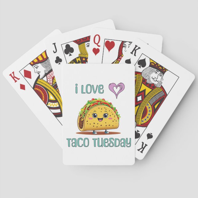 I Love Taco Tuesday Casinokort (Baksidan)