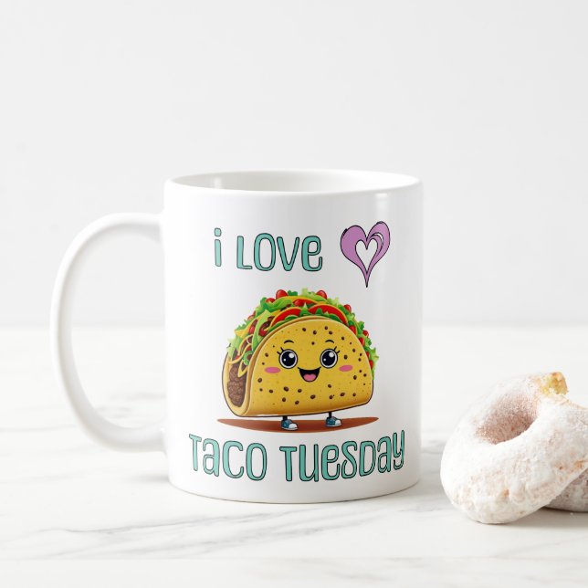 I Love Taco Tuesday Kaffemugg (Med munk)
