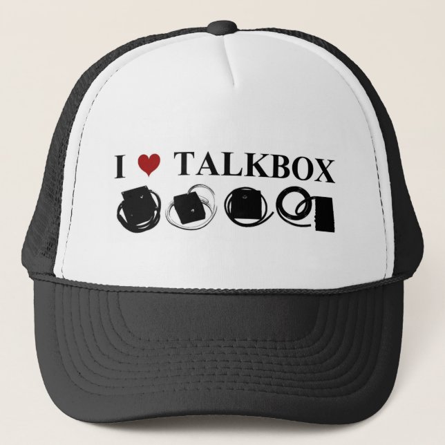 I LOVE TALKBOX Trucker Hats (11 Color) Truckerkeps (Framsida)