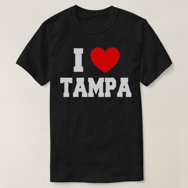I Love Tampa  T Shirt (Design framsida)
