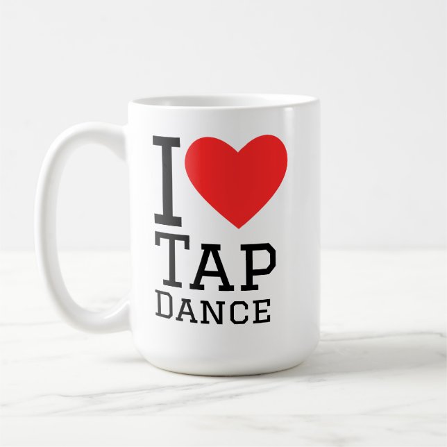 I love tap dance kaffemugg (Vänster)