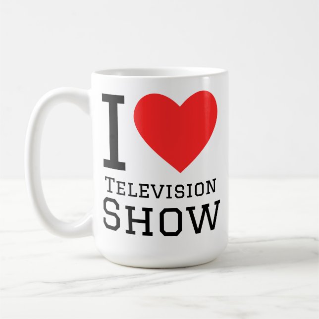 I love television show kaffemugg (Vänster)