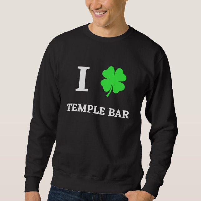 I LOVE TEMPLE BAR LÅNG ÄRMAD TRÖJA (Framsida)