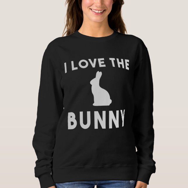 I LOVE THE BUNNY easter bold T Shirt (Framsida)