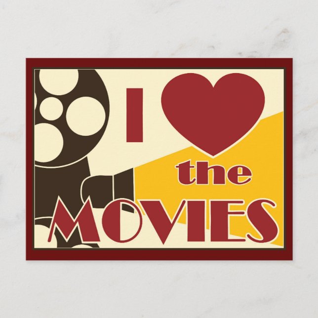 I Love the Movies Vykort (Framsida)