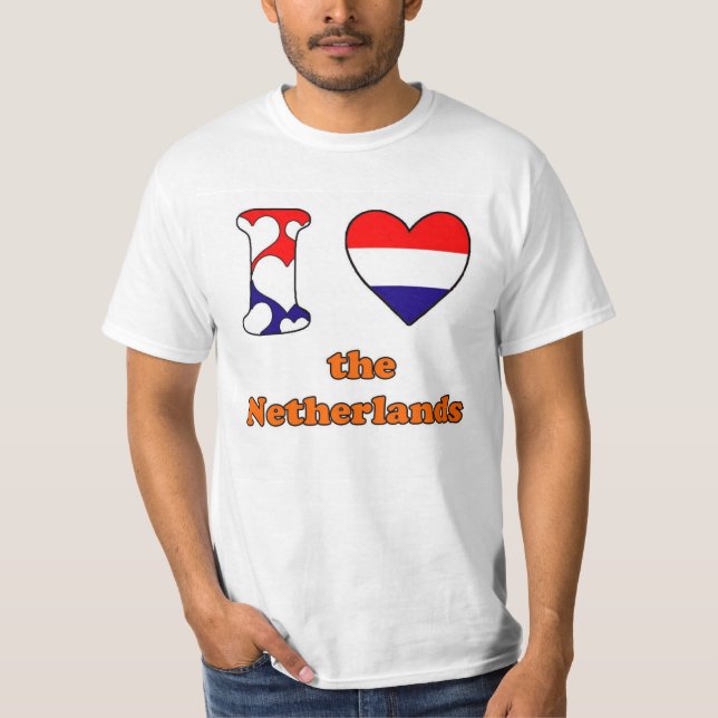 I love the Netherlands Tee Shirt (Framsida)