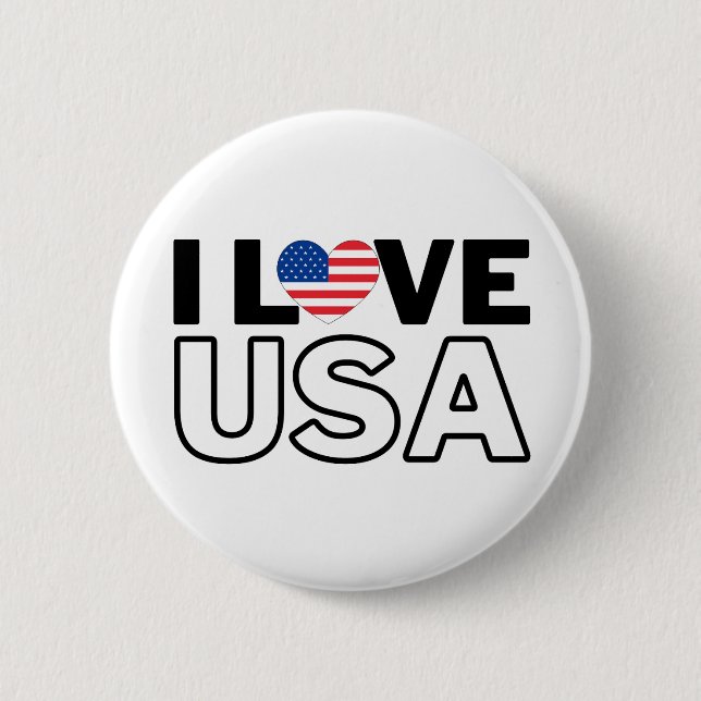 I LOVE THE USA - For real Americans! Knapp (Framsida)