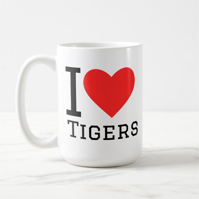 I love tigers kaffemugg (Vänster)