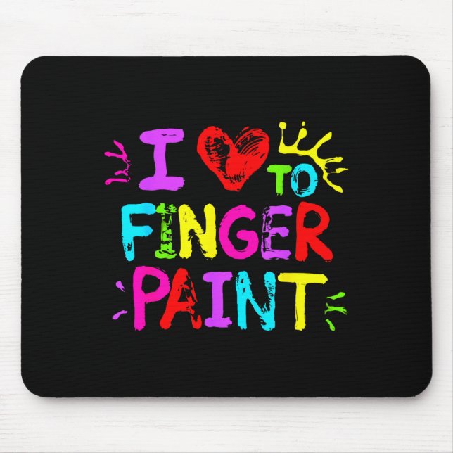 I Love To Finger Paint Couple Funny Valentine Day  Musmatta (Framsidan)