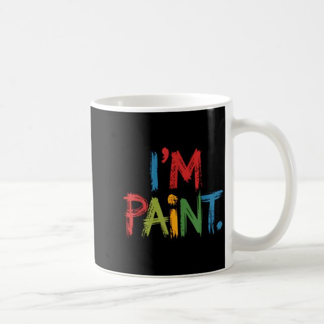 I Love To Finger Paint I'm Paint Funny Couple Vale Kaffemugg (Höger)