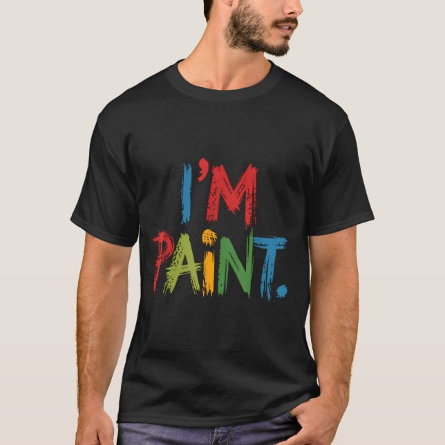 I Love To Finger Paint I'm Paint Funny Couple Vale T Shirt (Framsida)