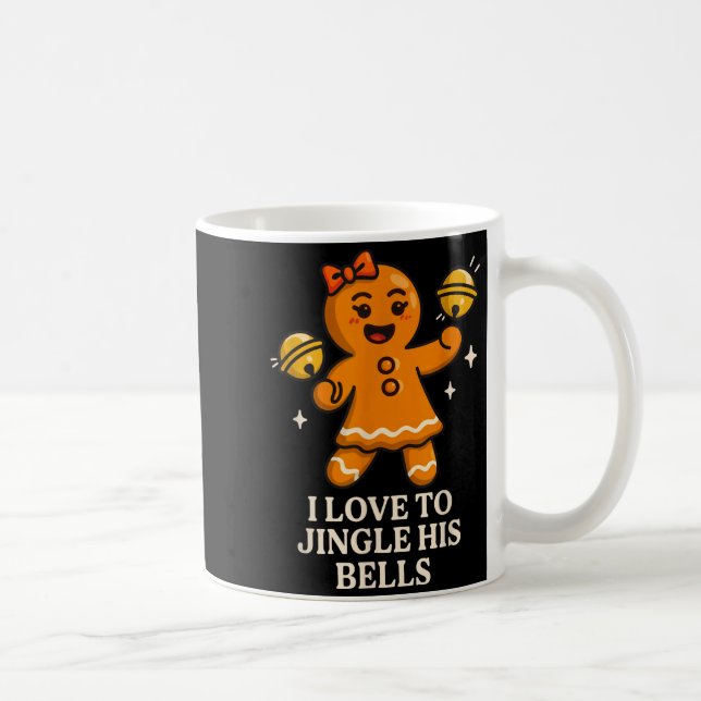I Love To Stuff Her Stocking Matching Jingle His B Kaffemugg (Höger)