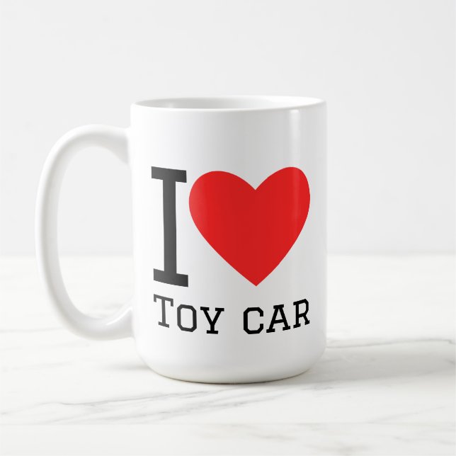 I love toy car kaffemugg (Vänster)