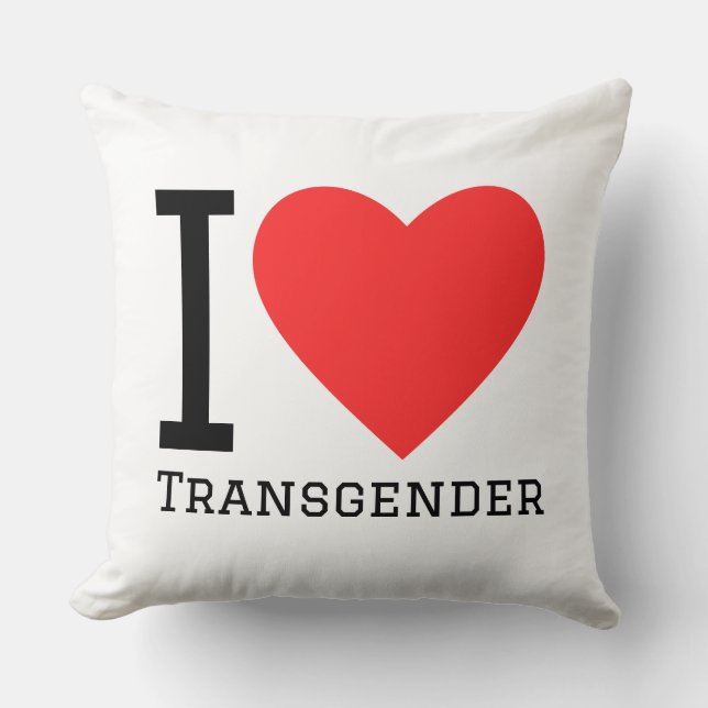 I love transgender kudde (Framsida)