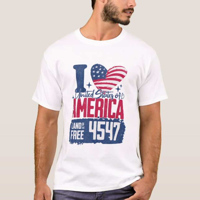 I Love Trump 4547 T Shirt (Framsida)