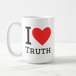 I love truth square sticker kaffemugg