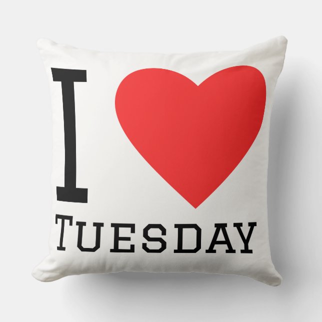 I love tuesday kudde (Framsida)