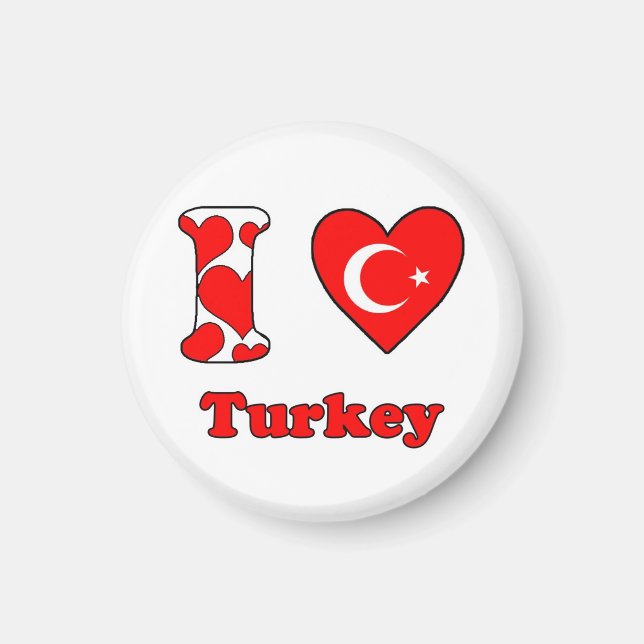 I love Turkey magnet (Framsidan)