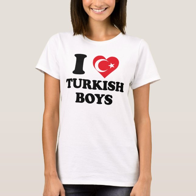I love Turkish Boys T-shirt (Framsida)