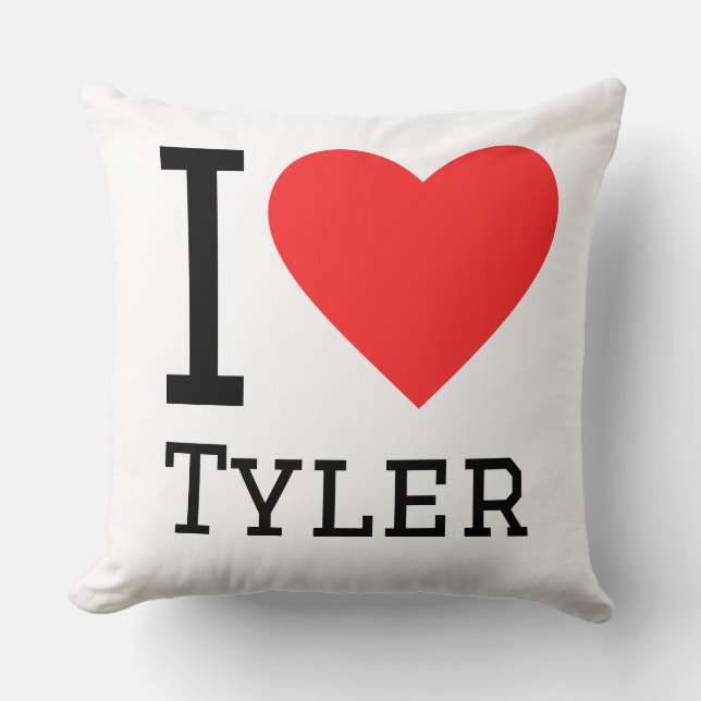 I love Tyler  Kudde (Framsida)