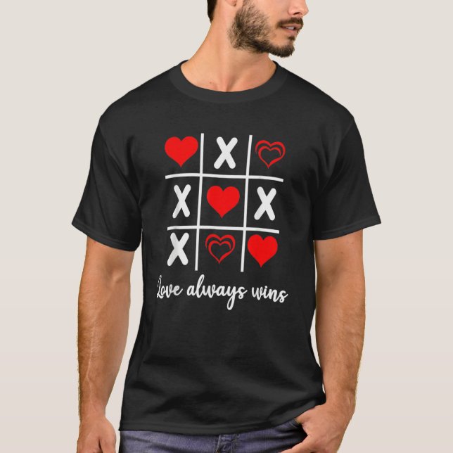 I Love U Heart Couple Matching Valentines Day Xoxo T Shirt (Framsida)