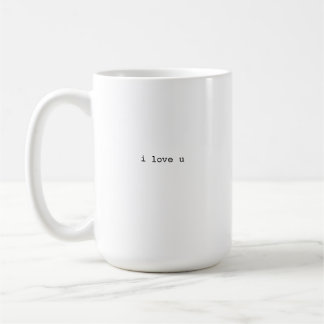 i love u mug kaffemugg