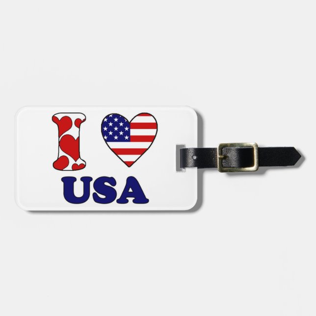 I love USA Bagagebricka (Horisontell Framsida)