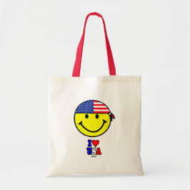 I LOVE USA TOTE BAG TYGKASSE